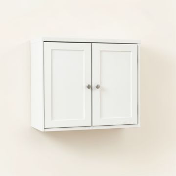 Alder Canyon Wall-Mounted Entry Cabinet - White (synthetic illustration; no displayed measurements)