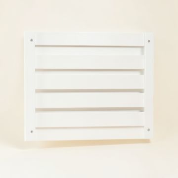 Field Bluff Empty Wall-Mounted Tool Organizer Panel - White (synthetic illustration; no displayed measurements)