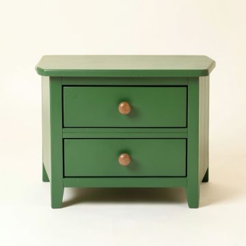 Alder Dell Nightstand - Green (synthetic illustration; no displayed measurements)