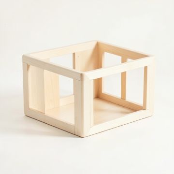 Sage Branch Empty Furniture-Style Pet Crate - Ivory (synthetic illustration; no displayed measurements)