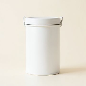 Vale Bridge Storage Canister With Lid - White (synthetic illustration; no displayed measurements)