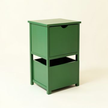Rowan Dale Freestanding Pull-Out Hamper Cabinet - Green (synthetic illustration; no displayed measurements)