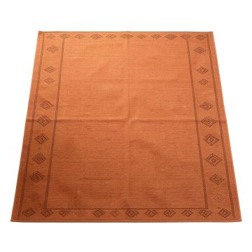 Dune Bend Rectangular Area Rug - Terracotta
