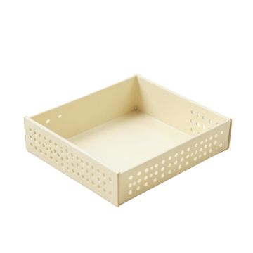 Flint Crest Empty Under-Desk Cable Tray - Cream (synthetic illustration; no displayed measurements)