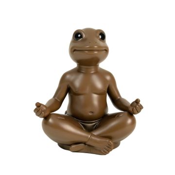 Meditating Yoga Frog Decorative Bird Feeder