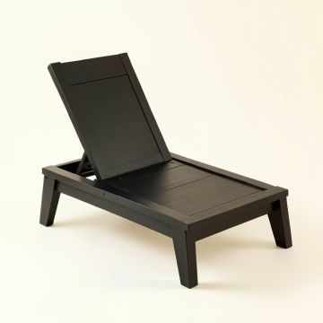 Cove Canyon Outdoor Lounge Chair - Black (synthetic illustration; no displayed measurements)