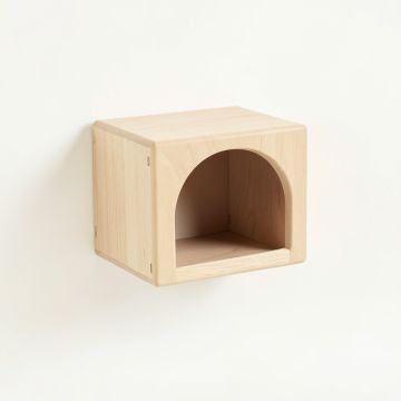 Dune Bluff Wall-Mounted Cat Perch - Beige (synthetic illustration; no displayed measurements)