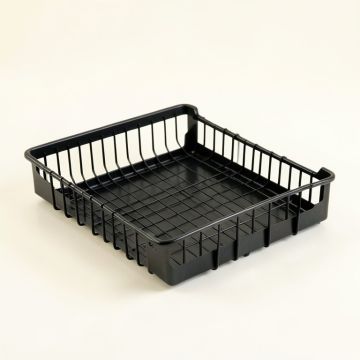 Ash Falls Empty Under-Desk Cable Tray - Black (synthetic illustration; no displayed measurements)