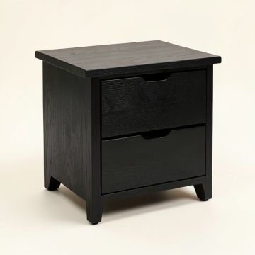 Leflore Solid Wood 2 - Drawer End Table With Storage (synthetic illustration; no displayed measurements)