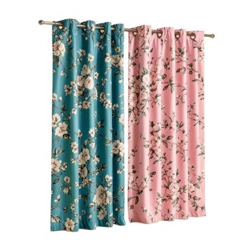 Dorcia Jasmine Floral Max Blackout Thermal Grommet Curtain Panels