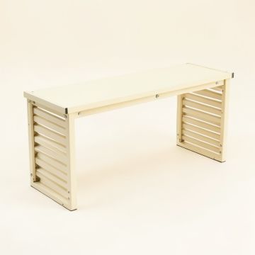Moss Bluff Narrow Outdoor Storage Bench - Ivory (synthetic illustration; no displayed measurements)