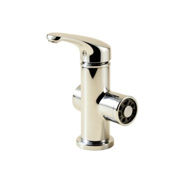 Eurostyle Cosmopolitan Single Hole Bathroom Faucet With Drain Assembly