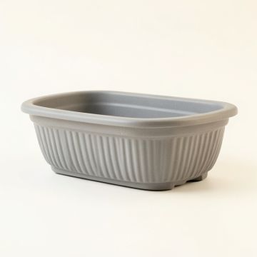 Alder Crossing Empty Railing Planter With Integral Brackets - Gray (synthetic illustration; no displayed measurements)