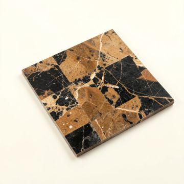 Marble Mosaic Tile In Brown/Black (synthetic illustration; no displayed measurements)
