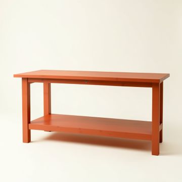 Oak Bluff Empty Workshop Workbench - Terracotta (synthetic illustration; no displayed measurements)