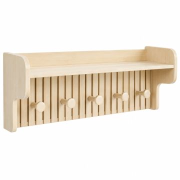 Hazel Dale Wall-Mounted Entryway Organizer Shelf - Cream