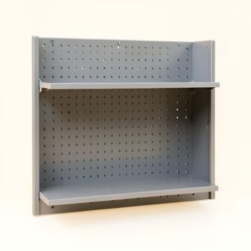 Stone Brook Empty Wall-Mounted Tool Organizer Panel - Gray (synthetic illustration; no displayed measurements)