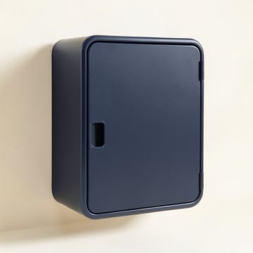 Heath Brook Wall-Mounted Laundry Cabinet - Navy (synthetic illustration; no displayed measurements)