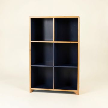 Harbor Brook Freestanding Bookcase - Navy (synthetic illustration; no displayed measurements)