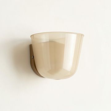Cliff Brook Wall Sconce Mounted On A Plain Wall - Beige (synthetic illustration; no displayed measurements)