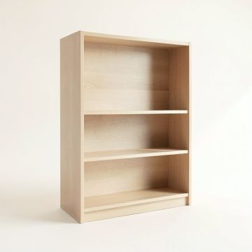 Fern Brook Freestanding Bookcase - Beige (synthetic illustration; no displayed measurements)