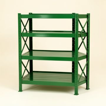 Ash Bluff Empty Seed-Starting Shelving Unit Without Lights - Green (synthetic illustration; no displayed measurements)
