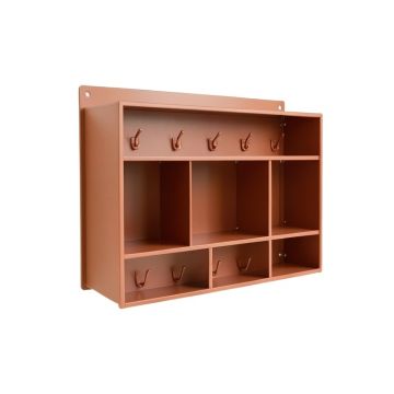 Juniper Branch Wall-Mounted Entryway Organizer Shelf - Terracotta