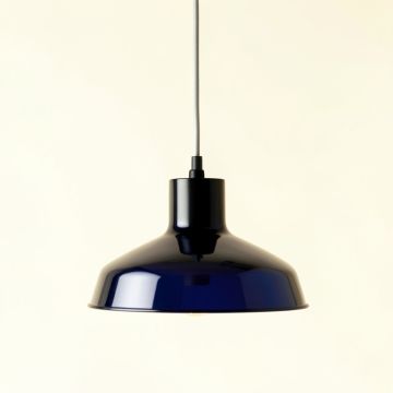 Clay Brook Pendant Light Suspended From One Plain Cable - Navy (synthetic illustration; no displayed measurements)