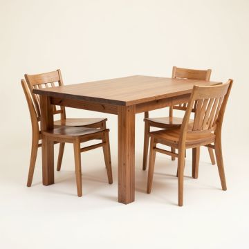 Svartalfar Butterfly Leaf Rubberwood Solid Wood Dining Set (synthetic illustration; no displayed measurements)