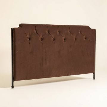 Antique Twin Upholstered Panel Headboard (synthetic illustration; no displayed measurements)