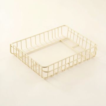 Pine Bridge Empty Under-Desk Cable Tray - Ivory (synthetic illustration; no displayed measurements)