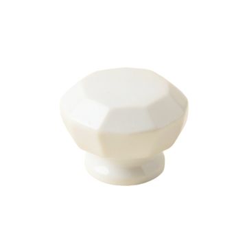 Juniper Branch Cabinet Knob Without Packaging - White