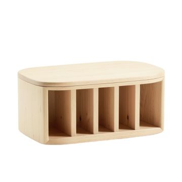 Holly Bluff Shoe Storage Bench - Ivory