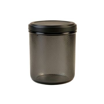 Reed Bend Storage Canister With Lid - Black