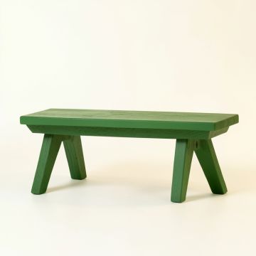 Laurel Edge Indoor Bench - Green (synthetic illustration; no displayed measurements)
