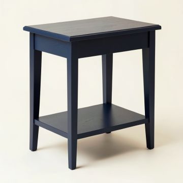 Field Crest Side Table - Navy (synthetic illustration; no displayed measurements)