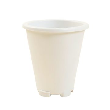 Cove Canyon Empty Railing Planter With Integral Brackets - White