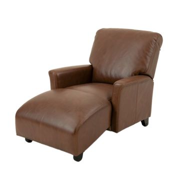 Michaela Leather Chaise Lounge
