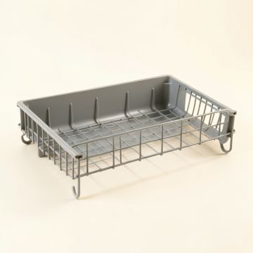 Cedar Edge Empty Under-Desk Cable Tray - Gray (synthetic illustration; no displayed measurements)