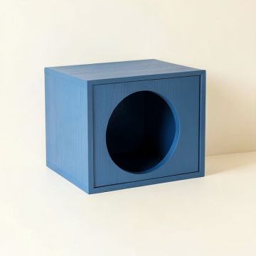 Meadow Dell Wall-Mounted Cat Perch - Blue (synthetic illustration; no displayed measurements)