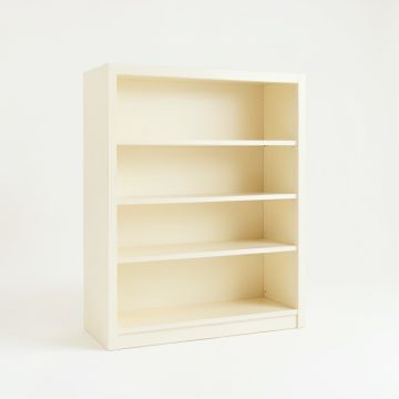 Linden Crest Freestanding Bookcase - Cream (synthetic illustration; no displayed measurements)
