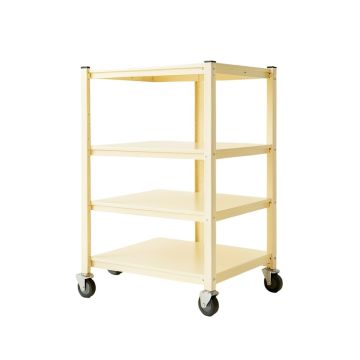 Elm Brook Empty Rolling Workshop Cart - Ivory (synthetic illustration; no displayed measurements)