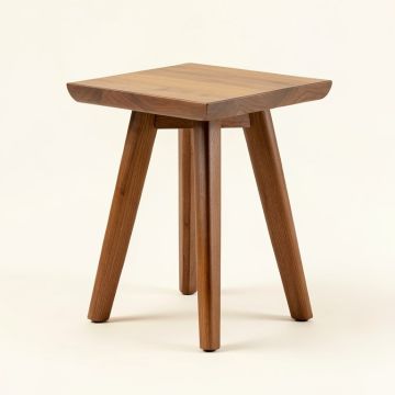 Fuller Solid Wood 3 Legs End Table (synthetic illustration; no displayed measurements)