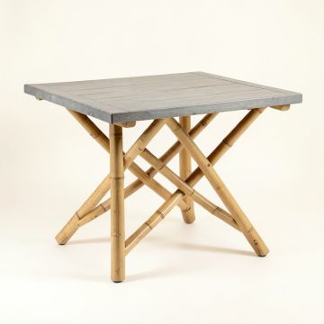 Pine Arc Patio Table - Gray (synthetic illustration; no displayed measurements)