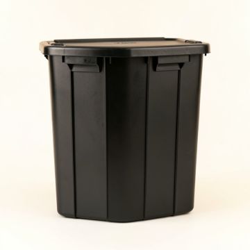 Hazel Bluff Closed Outdoor Storage Box - Black (synthetic illustration; no displayed measurements)