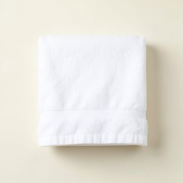 Fern Canyon Bath Towel - White (synthetic illustration; no displayed measurements)
