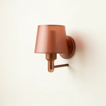 Lake Bluff Wall Sconce Mounted On A Plain Wall - Terracotta (synthetic illustration; no displayed measurements)