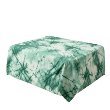 Aqua Tie Dye Effect Leaves Seem Design Image Duvet Cover Set