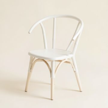 Spruce Arc Dining Chair - White (synthetic illustration; no displayed measurements)