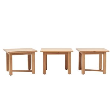 Quito Wood 3 Piece Coffee Table Set